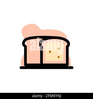 Conceptual Bread Vector Illustration Design Icon eps10 Stock Vector