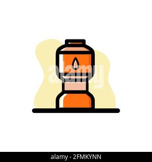 Oil Bottle Vector Conceptual Icon Design Illustration eps10 Stock Vector