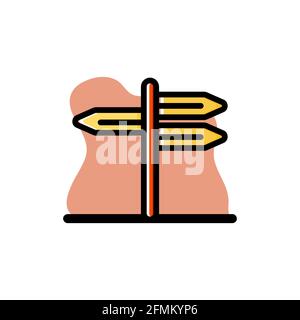 Street Arrow Vector Conceptual Icon Illustration Design eps10 Stock Vector