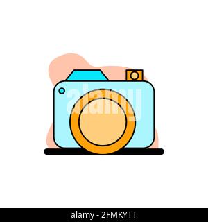 Conceptual Digital Camera Vector Icon Illustration Design eps10 Stock Vector
