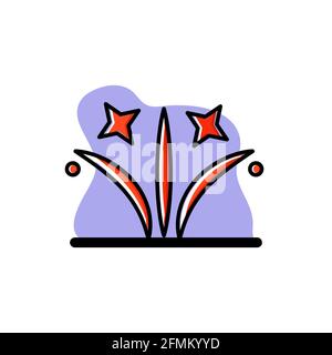 Fireworks Conceptual Icon Vector Illustration Design eps10 Stock Vector