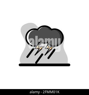 Storms Vector Conceptual Icon Illustration Design eps10 Stock Vector