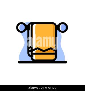 Towel Conceptual Vector Illustration Design Icon eps10 Stock Vector