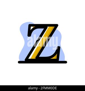 Letter Z Conceptual Icon Vector Illustration Design eps10 Stock Vector