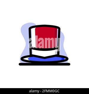 Conceptual Magician Hat Vector Illustration Icon Design eps10 Stock Vector