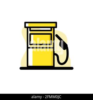 Petrol Gas Conceptual Vector Illustration Design Icon eps10 Stock Vector
