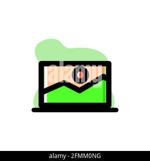 Gallery Picture Conceptual Icon Illustration Design eps10 Stock Vector
