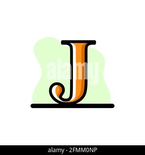 Letter J Conceptual Vector Illustration Design Conceptual Icon eps10 Stock Vector