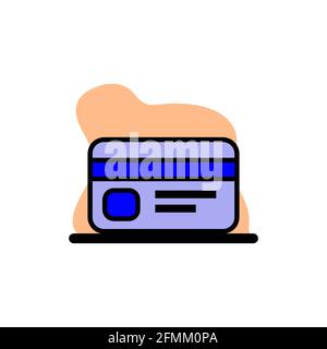 Credit Card Conceptual Vector Illustration Design Icon eps10 Stock Vector