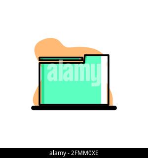 Files Conceptual Vector Icon Illustration Design eps10 Stock Vector