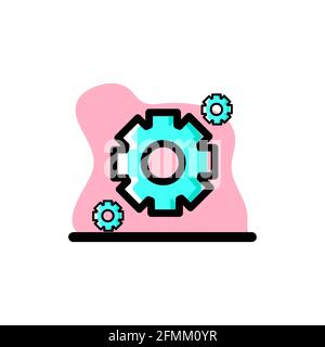 Conceptual Settings Icon Vector Illustration Design eps10 Stock Vector