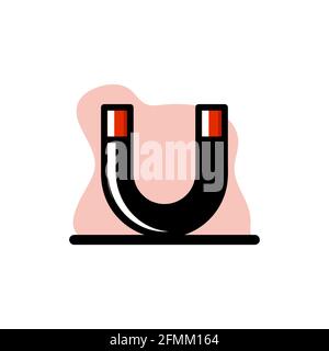 Conceptual Magnet Icon Vector Illustration Design Icon eps10 Stock Vector