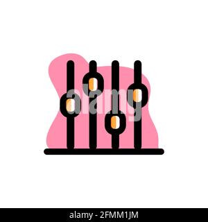 Music Equalizer Conceptual Vector Illustration Design Icon eps10 great for any purposes Stock Vector