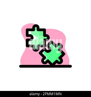 Puzzle Pieces Illustration Vector Design Icon Conceptual Design eps10 great for any purposes Stock Vector