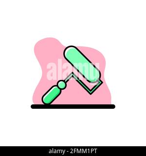 Paint Roller Conceptual Illustration Design Icon eps10 great for any purposes Stock Vector