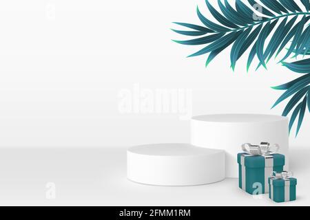 Vector 3d podium scene. Stock Vector