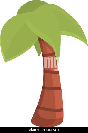Safari palm icon. Cartoon of Safari palm vector icon for web design isolated on white background Stock Vector