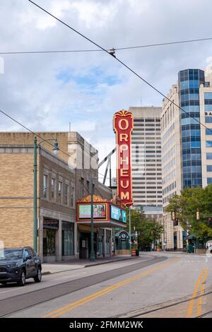 Memphis, TN / USA - September 3, 2020: The Orpheum Theatre in Memphis, TN Stock Photo