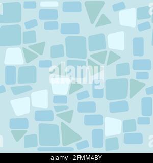 Seamless abstract illustration. It looks like a stone wall or pavement. Cartoon flat style. vector Stock Vector