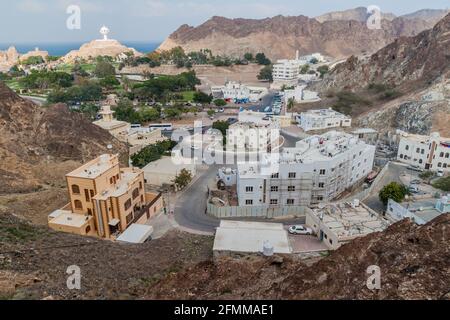 Al Riyam district in Muscat, Oman Stock Photo