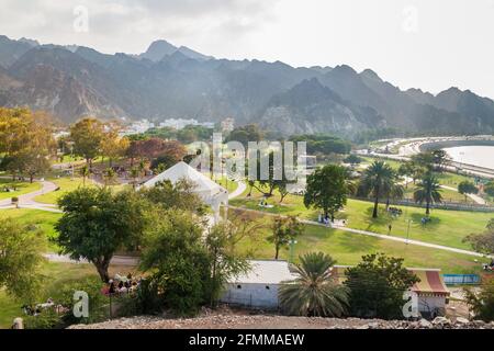 Al Riyam park in Muscat, Oman Stock Photo