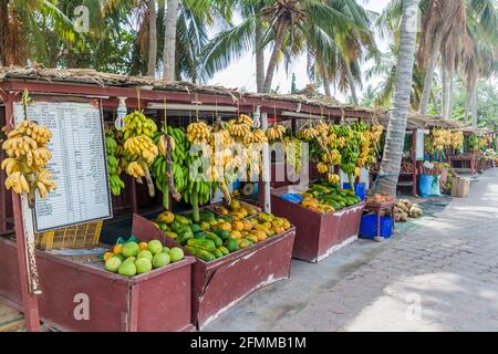 Fruit stalls in Salalah, Oman Stock Photo