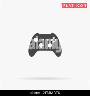 Game Controller flat vector icon. Hand drawn style design illustrations. Stock Vector