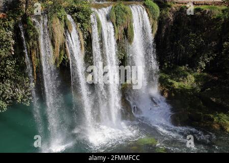 The upper Duden waterfall north of Antalya, Turkey Stock Photo