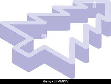Cookie mold fir tree icon. Isometric of Cookie mold fir tree vector icon for web design isolated on white background Stock Vector