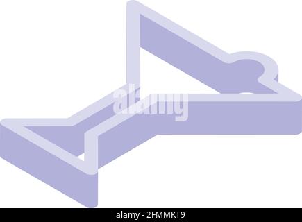 Cookie mold gingerbread icon. Isometric of Cookie mold gingerbread vector icon for web design isolated on white background Stock Vector