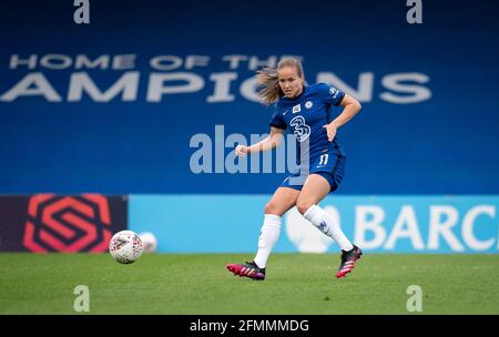 Kingston, UK. 09th May, 2021. Guro Reiten of Chelsea Women during the FAWSL match between Chelsea Women and Reading Women at the Kingsmeadow Stadium, Kingston, England on 9 May 2021. Photo by Andy Rowland. Credit: PRiME Media Images/Alamy Live News Stock Photo