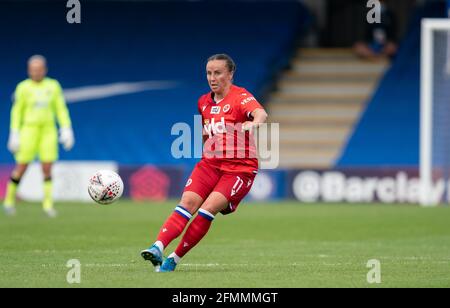 Kingston, UK. 09th May, 2021. Natasha Harding of Reading women during the FAWSL match between Chelsea Women and Reading Women at the Kingsmeadow Stadium, Kingston, England on 9 May 2021. Photo by Andy Rowland. Credit: PRiME Media Images/Alamy Live News Stock Photo