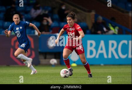 Kingston, UK. 09th May, 2021. Brooke Chaplen of Reading women during the FAWSL match between Chelsea Women and Reading Women at the Kingsmeadow Stadium, Kingston, England on 9 May 2021. Photo by Andy Rowland. Credit: PRiME Media Images/Alamy Live News Stock Photo
