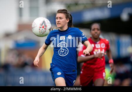 Kingston, UK. 09th May, 2021. Hannah Blundell of Chelsea Women during the FAWSL match between Chelsea Women and Reading Women at the Kingsmeadow Stadium, Kingston, England on 9 May 2021. Photo by Andy Rowland. Credit: PRiME Media Images/Alamy Live News Stock Photo