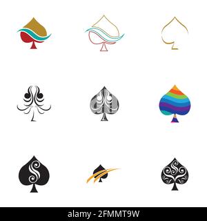 set of ace logo vector illustration design template Stock Vector