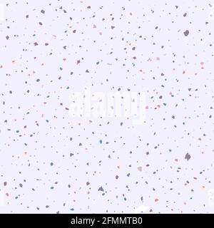 Terrazzo seamless pattern. Pastel classic flooring texture. Brilliant background made of natural stones, granite, quartz, marble, and concrete. Bewitc Stock Vector