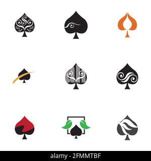 set of ace logo vector illustration design template Stock Vector