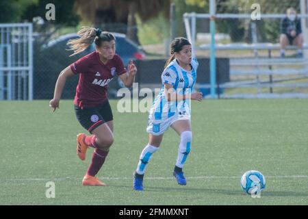 Buenos Aires, Argentina. 10th May, 2021. Florencia Curril (#15 Racing) during the game between Racing and Lanus at Tita Mattiussi in Avellaneda, Buenos Aires, Argentina. Credit: SPP Sport Press Photo. /Alamy Live News Stock Photo