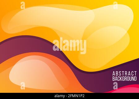 colorful gradient abstract fluid background vector illustration Stock Vector