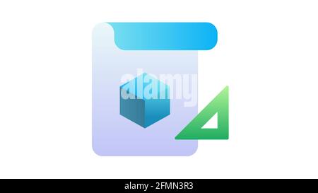 blueprint concept plan single isolated icon with filled line and ...