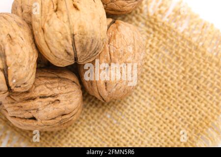 Walnut isolated on a white background. Stock Photo