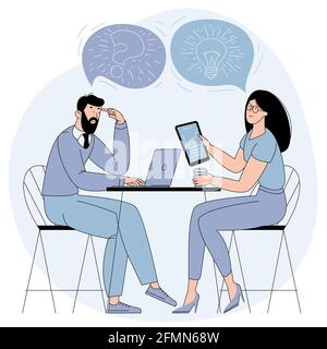 Sharing business ideas Stock Vector