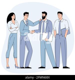 Businessmen shaking hands. Stock Vector