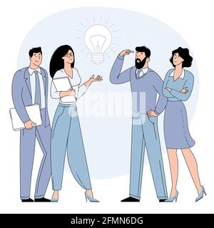 Sharing business ideas Stock Vector
