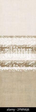 beige color flower shape pattern use for wall tile and wall paper Stock Photo