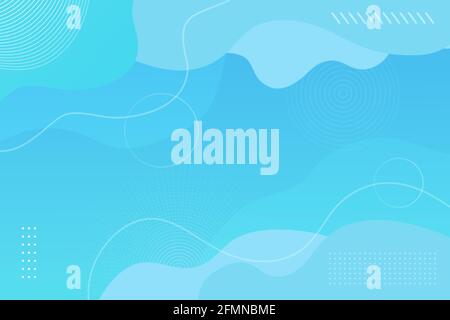 Abstract blue background with liquid shape Stock Vector