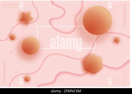 abstract papercut background Stock Vector