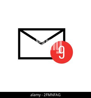 Message icon on white isolated background, vector illustration. Stock Vector