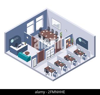 Vector isometric CEO office interior Stock Vector Image & Art - Alamy