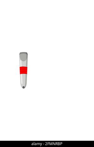 Nail clipper icon cartoon flat isolate vector Stock Vector